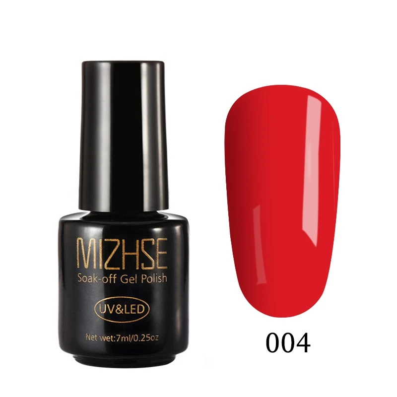 MIZHSE 7 мл красный розовый телесный лак для ногтей полуперманентный чистый цвет долговечный замачивающийся лаковый УФ-гель светодиодный Гель-лак - Цвет: lth004