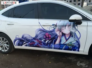 

LEFT SIDE Car Stickers Customizable Cartoon Anime Whole Waterproof Protective Film Fresh Customize for Your Vehicle Waterproof