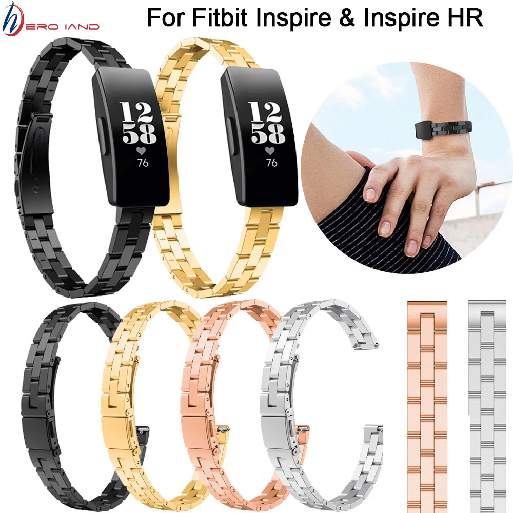 Hero Iand Stainless Steel Strap Wrist Watch Band Replacement For Fitbit Inspire/Inspire HR smart wristband | Электроника