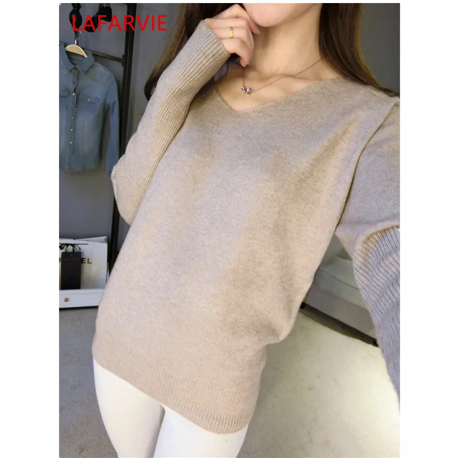 Free shipping Female cashmere sweater pure cashmere sweater casual camel V-neck short design basic knitted sweater