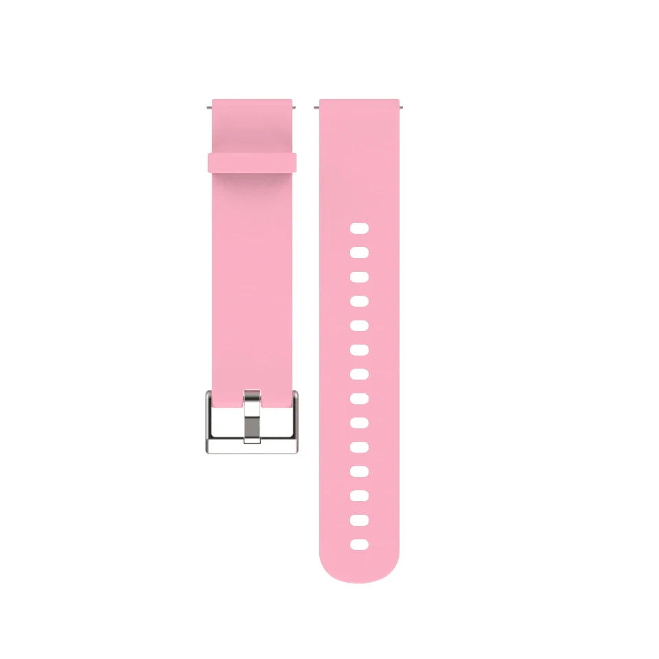 Mijobs 20 мм силиконовый ремешок для Xiaomi Huami Amazfit Bip BIT Смарт-часы аксессуары спортивный браслет Correa браслет - Цвет: pink