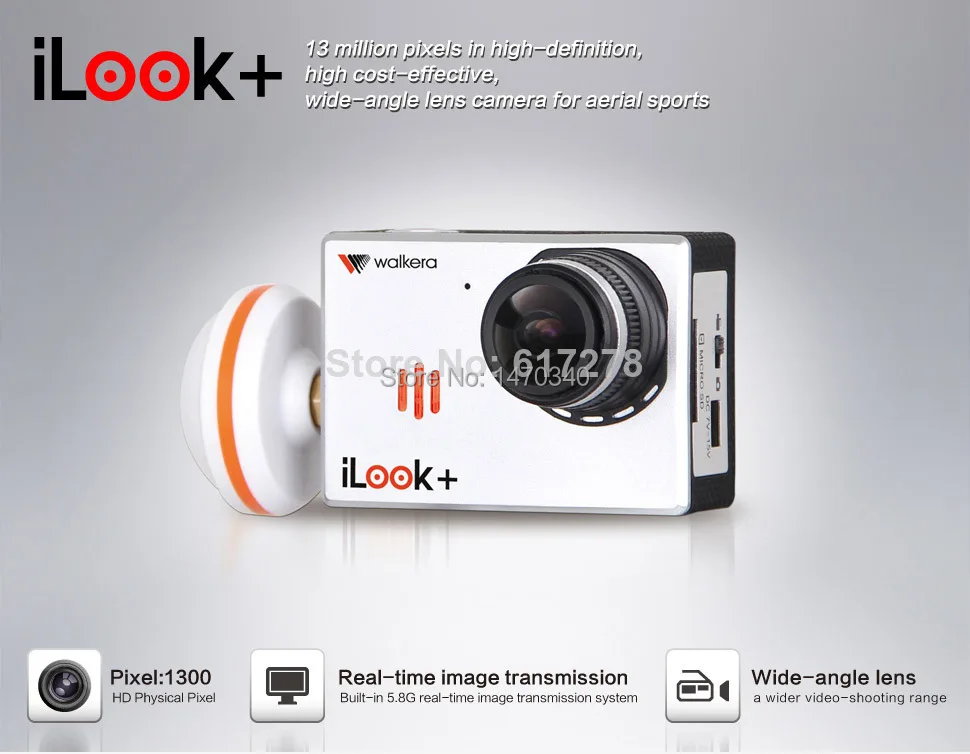 Walkera 12MP Sports Camera ilook+HD 1080P 60FPS  for QR X350 PRO Scout X4-50%OFF 