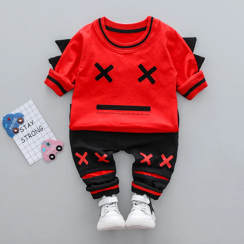 

Baby Boy clothes 0-3y 2018 Spring New Fashion Style O-Neck Cotton material High Quality 18010 Children Boys clothing