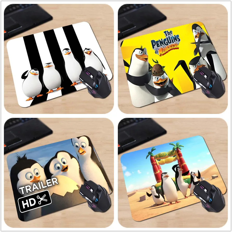 

Optical Computer Gaming Speed Mouse Mat Top Fashion Cases The Penguins of Madagascar Mouse Pad Size 180*220*2mm or 250*290*2mm