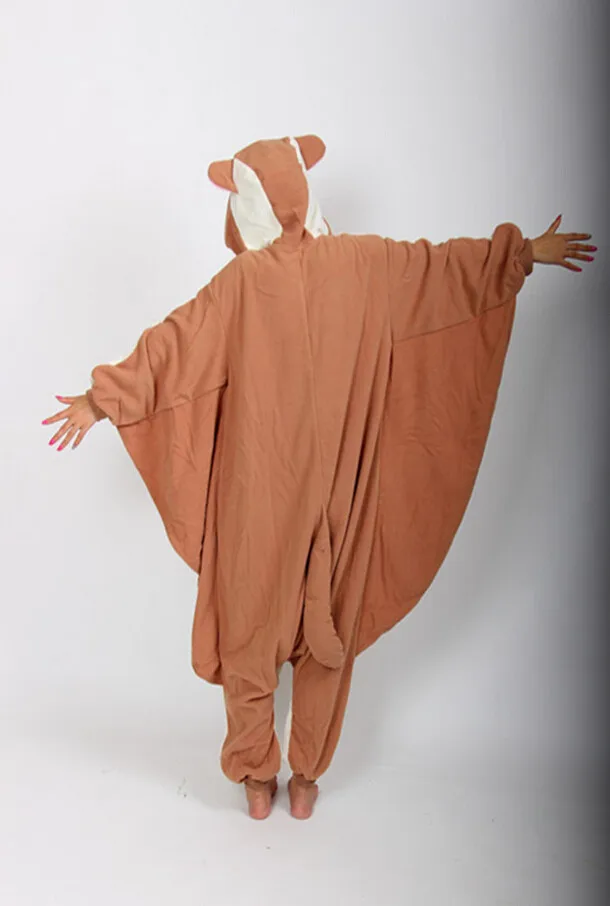 Kigurumi, пижамы для взрослых с летающей белкой, пижама, мультяшный комбинезон, пижамы унисекс, косплей, костюм для Хэллоуина, вечерние