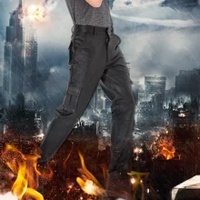 Горячие Новые Натуральные штаны из натуральной кожи среднего возраста мужские деловые повседневные зимние мотоциклетные свободные воздушные силы летающие свиная кожа брюки