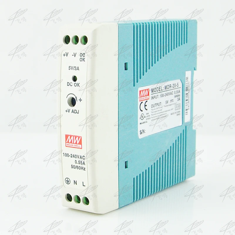 MDR 20 12V 5V 15V 24V 36V 48V 20W источник питания на Din рейке драйвер переменного/постоянного