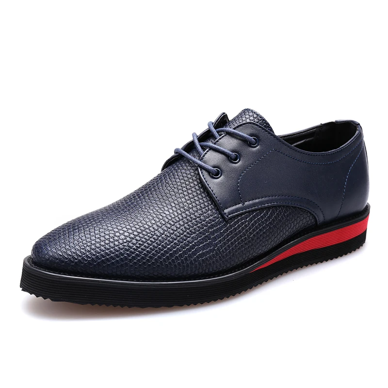 Nice New Men Leather Shoes Microfiber Leather Flat Men Dress Shoes ...