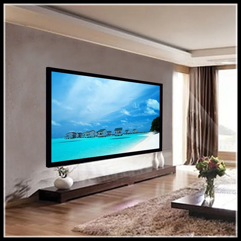 Проекционный экран F1WWAW Homecinema 16:10 расширенный 4K белый тканый акустический