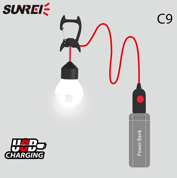 

SUNREE C9 Outdoor camping lamps small night light household LED emergency lamp chandelier lamp for tent
