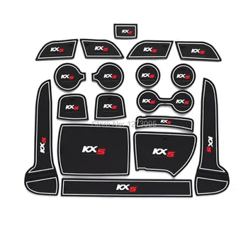 

For 2016 2017 Kia KX5 Sportage Gate Slot Pad Non-slip Cup Mats Anti Slip Door Groove Mat Sticker Interior Car Styling Accessory