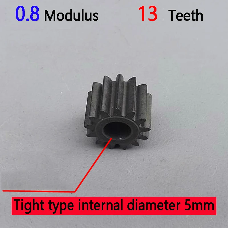 1 шт. плотный Тип Внутренний диаметр 5 мм цельнометаллические шестерни 0,8 модуль 13 зубчатая передача. 775 dc 12v 24v36v мотор может быть установлен