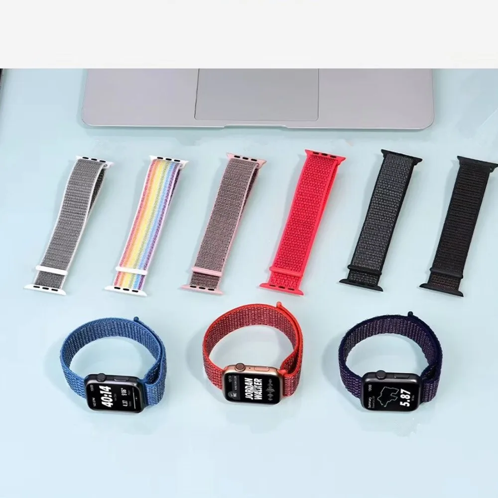 

OSRUI Sport Loop For Apple Watch band 4 iwatch band 42mm 38mm 44mm 40mm strap Soft breathable Nylon bracelet Watch Accessories
