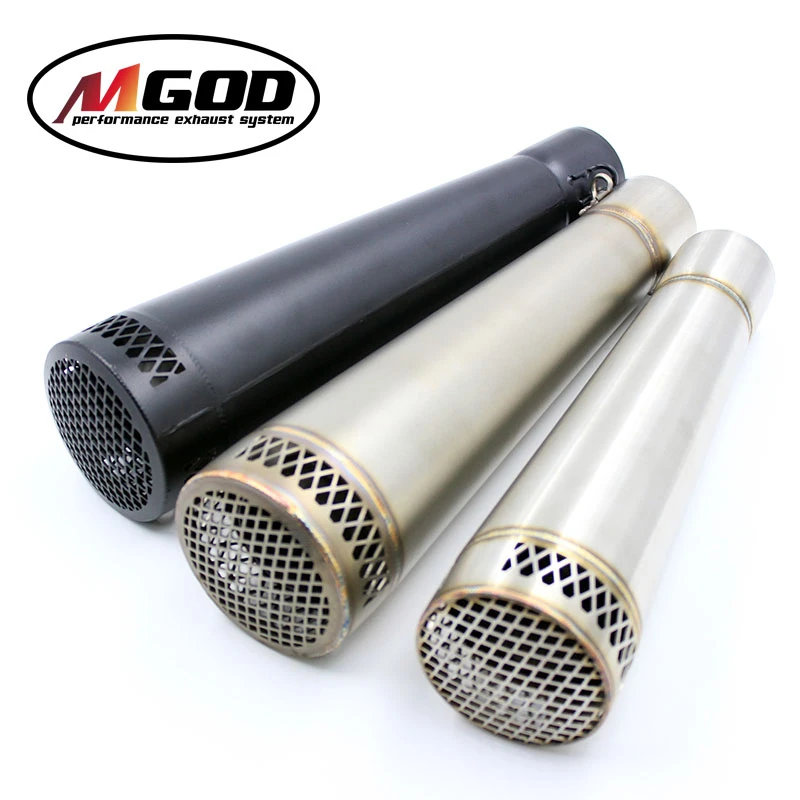 

MGOD Akrapovic 51mm Motorcycle Exhaust Universal Muffler SC Exhaust Stainless Steel Modified For YAMAHA R1/6 CBF600 s1000xr Z900