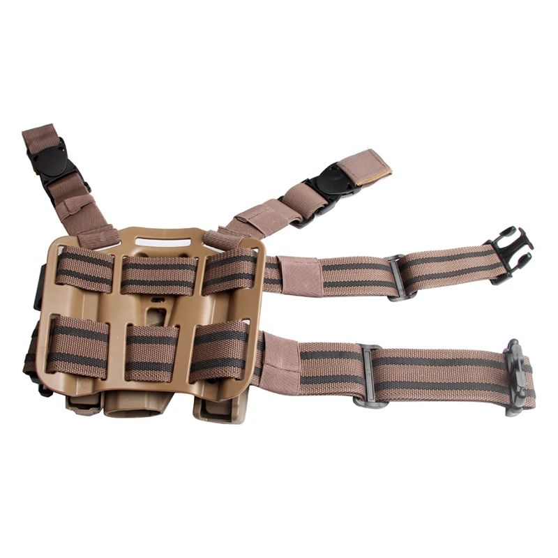 CQC M9 Gun Drop Right Leg Thigh  Magazine Flashlight Pouch Holster Beretta M9 M92 96 Hunting Gun Accessories For Outdoor Tactical Airsoft RL31-0024PTan6