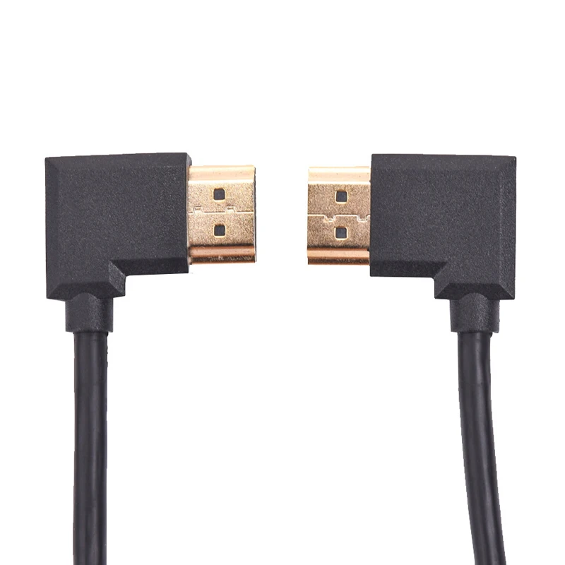 

HDMI Cable video cables gold 1080P Male to male Converter 90 Degrees Angle Turn Right / Left HDMI cable 0.5m For TV BOX PS3