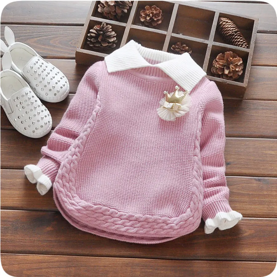 

Autumn and Winter Wear Thick Sweater Baby Sweater Pullover Children Girl's New Year Christmas