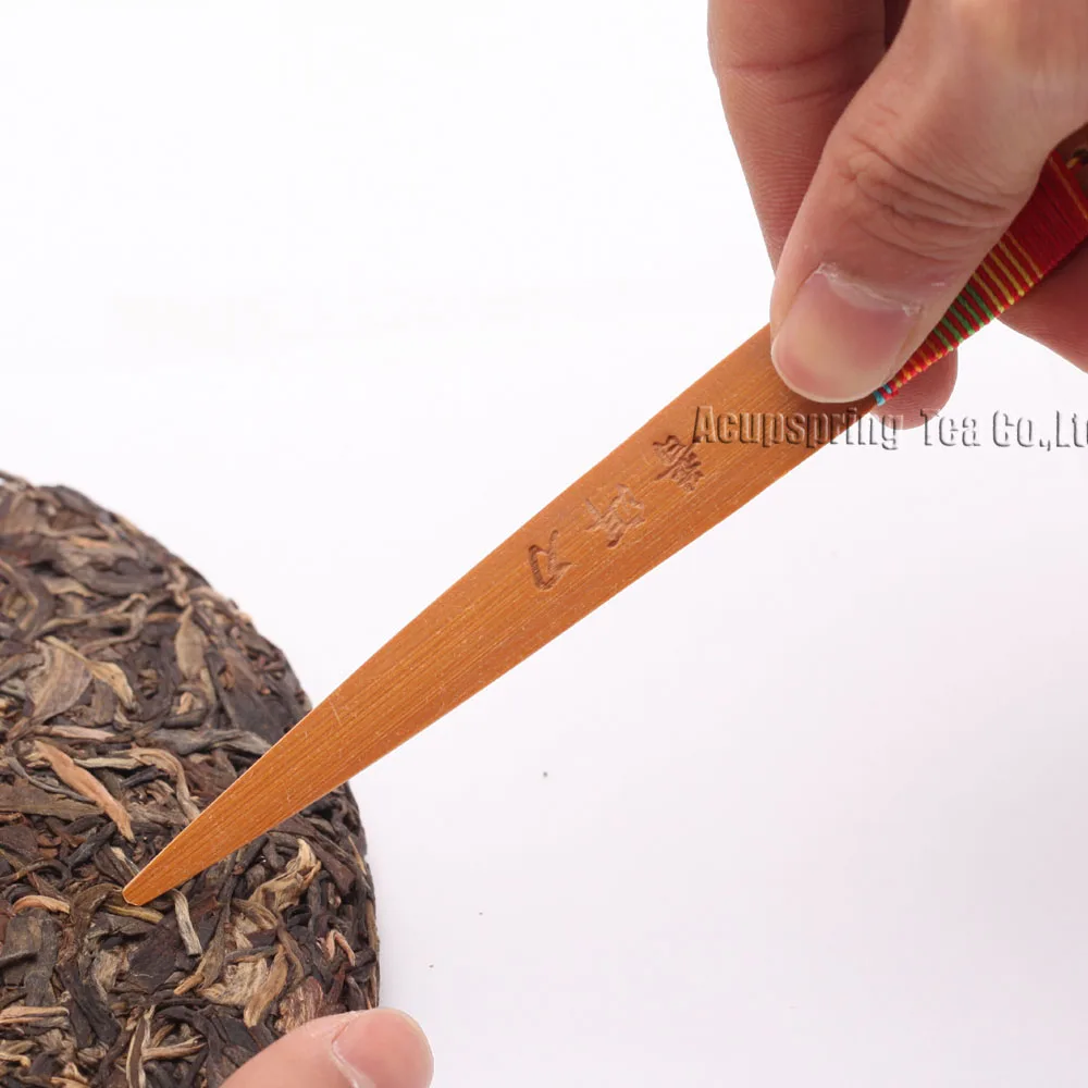 Beautiful Bamboo Tea Needle/Knife/Cutter For making Ripe/Raw Puerh tea Pu'er tea accessories with Secret gifts