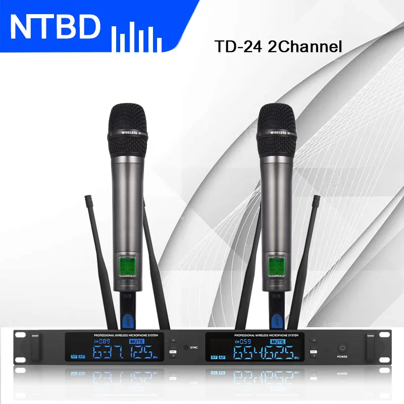 Портативный беспроводной микрофон NTBD для конференций свадеб пения караоке