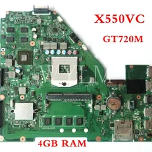 X550VC GT720M Материнская плата Asus X550VC X550V A550V R501V 60NB00S0-MBB000 Материнская плата ноутбука тестирование работы