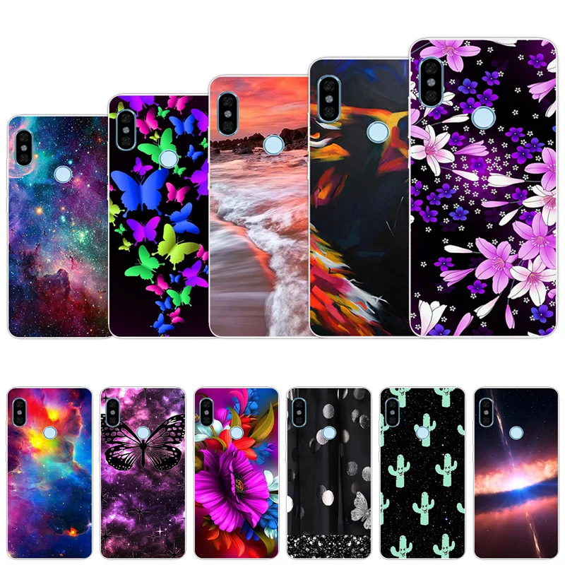 

Clear TPU for Redmi Note 5 Pro 5.99 inch Phone Butterfly Cover Matte Coque for RedmiNote Silicone Cases for Redmi Note5 Prime