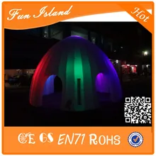 Пользовательские партии надувные led палатка гигант свет надувные события палатка для продажи