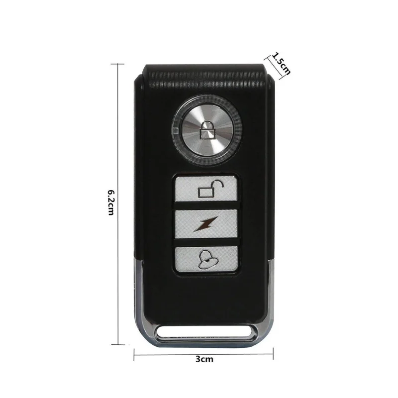 

outdoor cycling 113 dB Wireless Anti-Theft Motorcycle Vibration Bicycle Safety Alarm Waterproof D Water Remote Control 2018