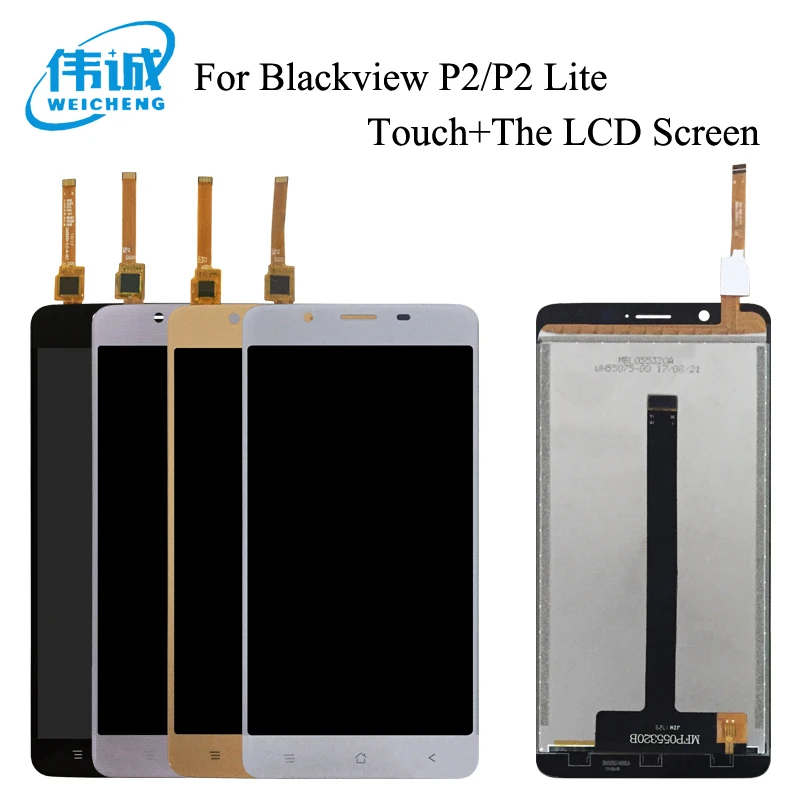 WEICHENG Высокое качество для 5," Blackview P2 ЖК-дисплей и кодирующий преобразователь сенсорного экрана в сборе Замена Blackview P2 lite+ Инструменты