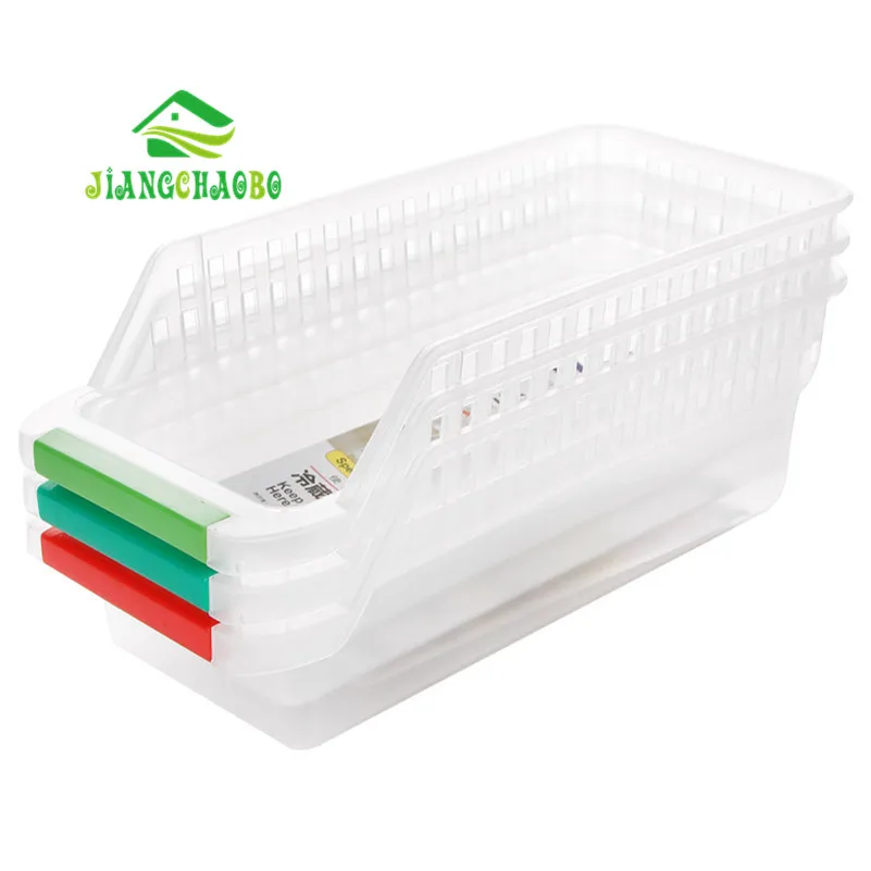 3 قطعة/المجموعة ثلاجة المطبخ سلة التخزين البيض الخضار منظم رف الثلاجة حامل الانسحاب درج المنظم الفضاء التوقف