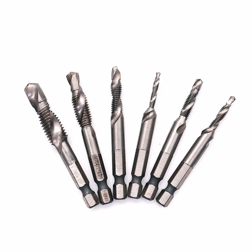 Buy 6pcs/lot Hexagon Handle Compound Tap Metric Drill