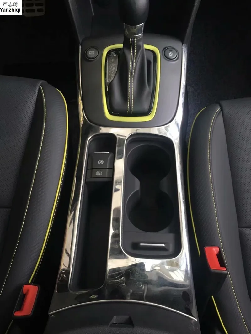 

Нержавеющая сталь 1 шт. держатель стакана воды декоративная рамка наклейки для автомобиля для Hyundai Kona Encino 2018 2019 автомобильный стиль