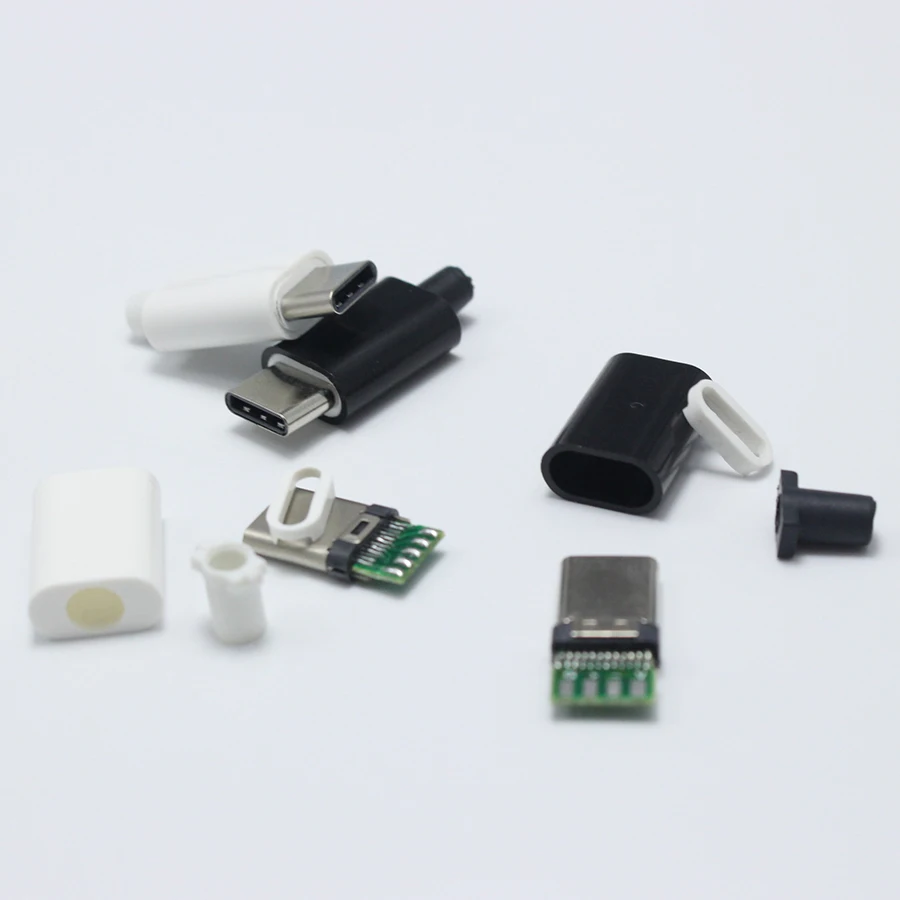 Штепсельная Вилка USB 3 1 типа C папа шт./Лот сварочный Тип флейта 4 в коннектор