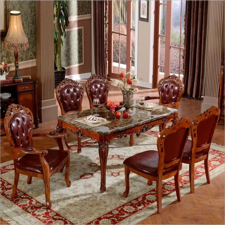 high quality European modern dinner table set o1231-in Living Room Sets