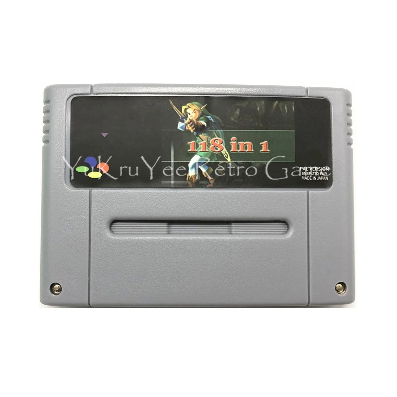 

Super 118 in 1 Video Game Accessories Memory Cartridge Card for Super Entertainment System EU PAL Version