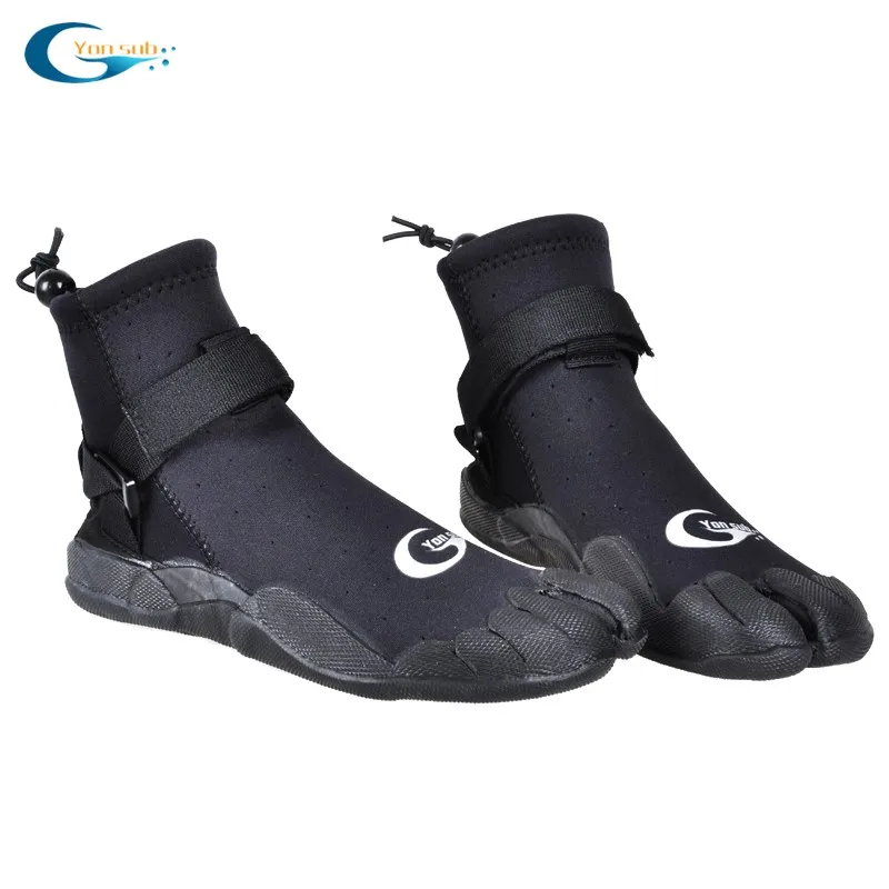 Scuba Diving Kayaking Canoeing BPS 3mm Neoprene Watersports Diving Boots with Rubberized Sole for Snorkeling Wakeboarding