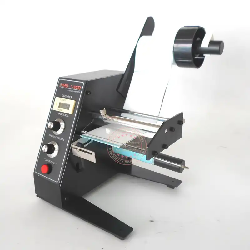 Label dispensor electrical label applicator semi automatic labelling