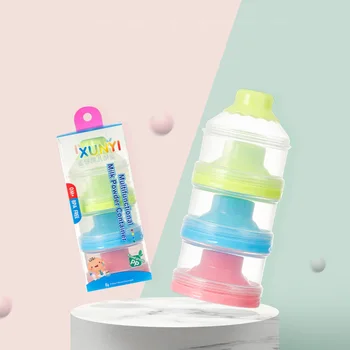 

Three Grid Portable Milk Powder Bottle Formula Dispenser Food Container Box Baby Feeding Box Food Storage Box Baby Infant