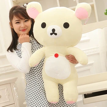 Kawaii rilakkuma пара Плюшевые персонажи мультфильмов игрушки мягкие животные коричневый медведь мягкая кукла для девушки хороший подарок