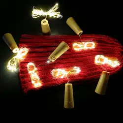 1-10 м Серебряный провод светодиодные струсветодиодный огни Ночной вечерние украшение для гирлянды Фея Рождественская гирлянда дерево