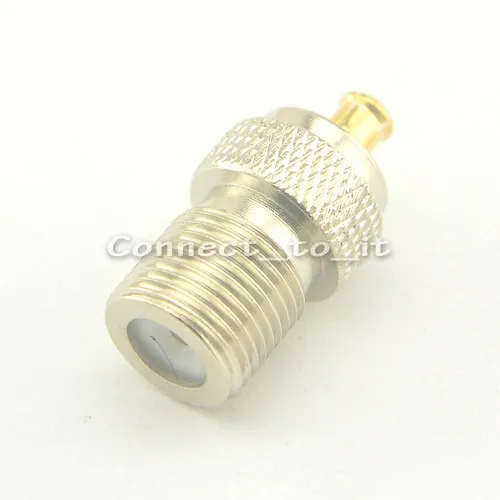 

Free shipping 5 pcs/lot F female Jack to MCX Plug male RF straight connector adapter