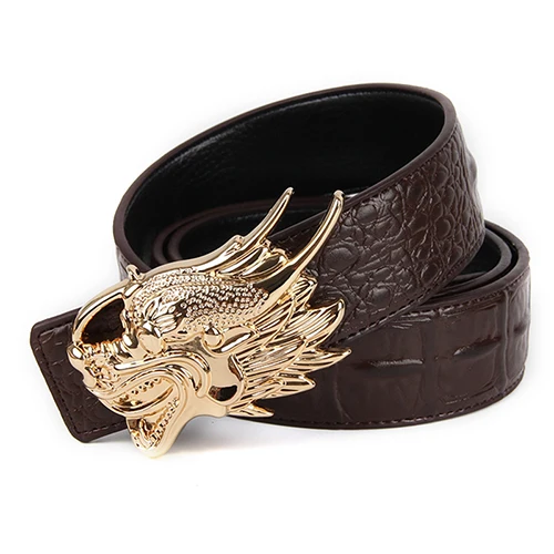 Aburo новые джинсы riem ковбой Классический Крокодил stijlvolle riemen mannen glad gesp taille riem джинсы - Цвет: 4