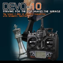 Walkera DEVO 10 10Ch 100 МВТ 2.4 ГГц двухстороннее Телеметрическая Система Передатчик Без Приемника