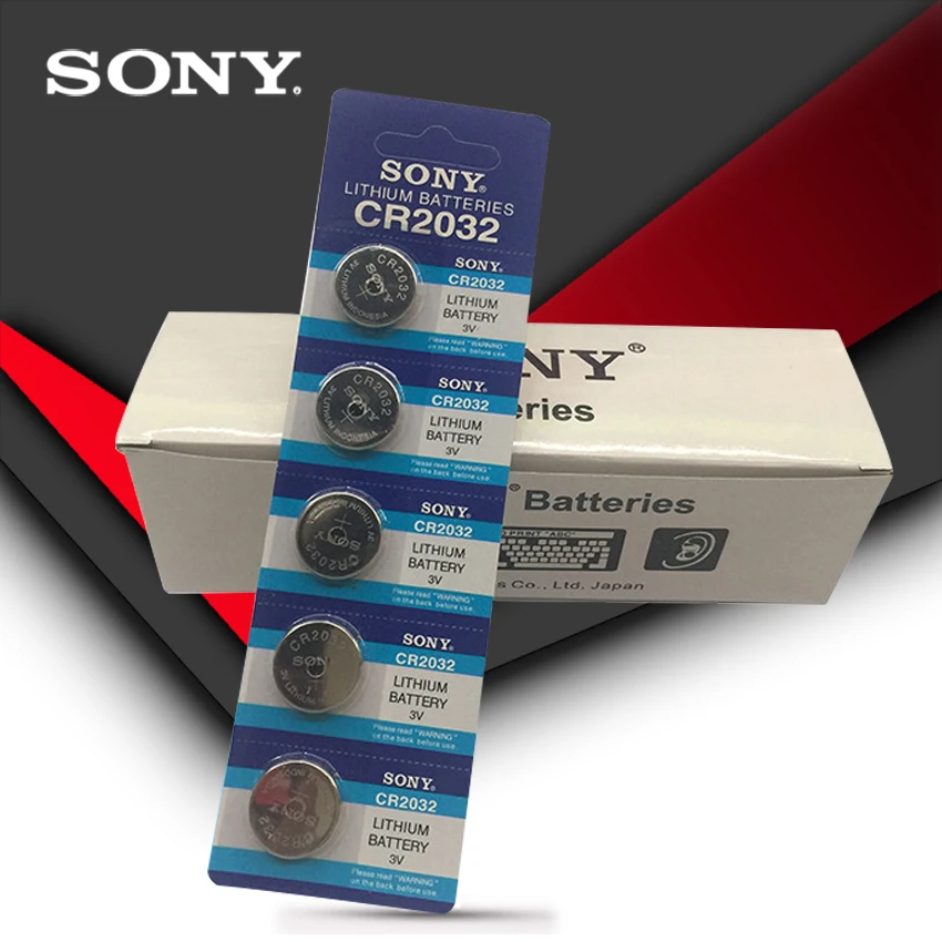 

100pcs/lot SONY Original cr2032 Button Cell Batteries 3V Coin Lithium Battery For Watch Remote Control Calculator cr2032