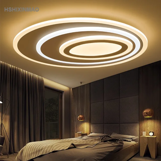 us $117.0 25% off|simple modern living room lights oval creative hall home  ceiling lamps personalized led master bedroom lights ceiling lights-in