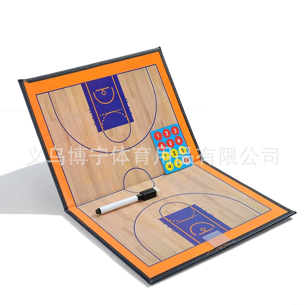 Баскетбольная тактическая доска складные туристические showboard Магнитный Баскетбол тренер доска с ручкой - Цвет: Многоцветный