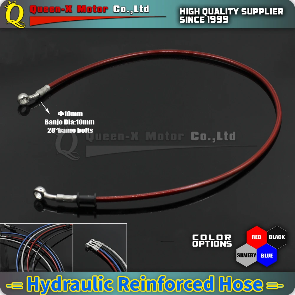 500mm-1200mm Motorcycle Braided Stainless Steel Brake Clutch Oil Hoses Line Pipe