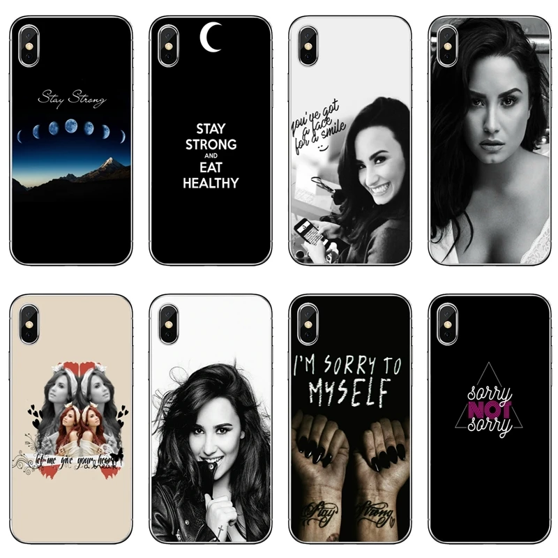 

Demi Lovato Stay strong For iPhone X XR XS Max 8 7 6s 6 plus SE 5s 5c 5 4s 4 iPod Touch case Soft phone cover cases