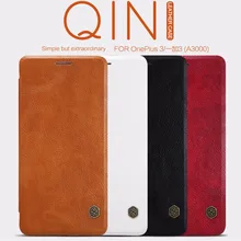 Nillkin подлинная кожаный бумажник case обложка для oneplus two one plus 2 oneplus 2/oneplus 3 oneplus 3 t случаи + hd/стекло пленка