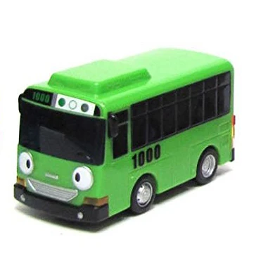 Весы модель тайо маленький автобус детей миниатюрные Игрушечные лошадки, Пластик мультфильм tayo автобус, Игрушечные лошадки для малышей малыш, Рождество подарок - Цвет: Pull back-Green