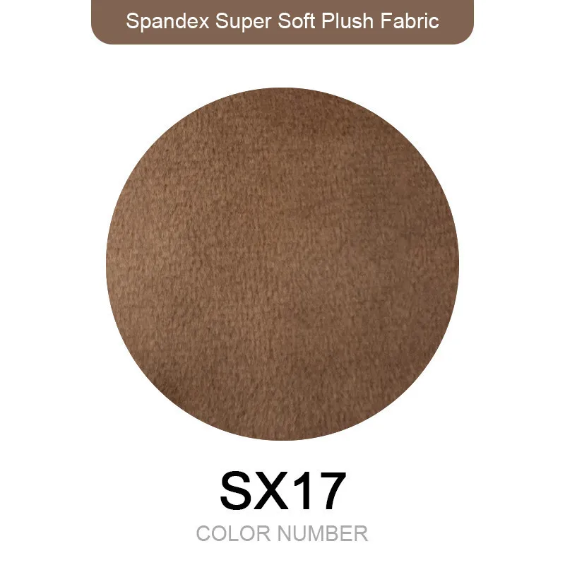 Новейший 1 мм ворс супер стрейч 5% спандекс 165x80 см мягкая короткая плюшевая ткань игрушки ткань диван одежда пижамы швейный материал - Цвет: SX17